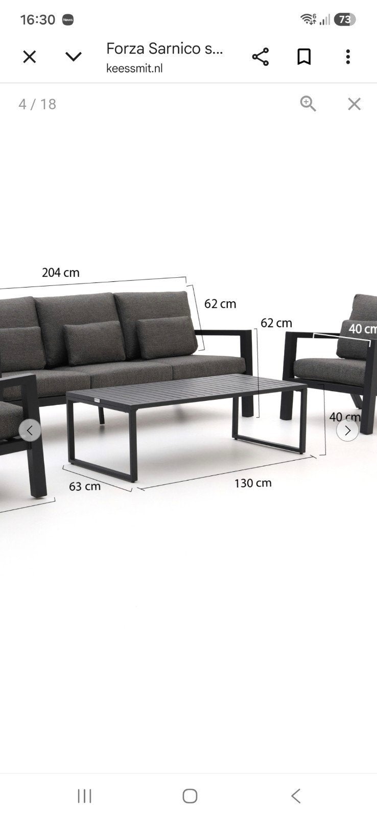 Aluminium lounge tafel nieuw!!! - Forza Sarnico-tuintafel, Tuin en Terras, Ophalen, Nieuw, Rechthoekig, Aluminium