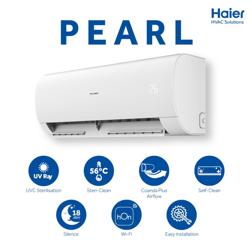 Haier Airco/Warmtepomp V.A €550, Koelen en Ontvochtigen, Timer, Nieuw, 3 snelheden of meer