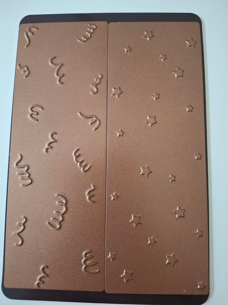 Nieuw, hot foil mallen Carlijn design sterren en confetti, Hobby en Vrije tijd, Scrapbooking, Ophalen of Verzenden, Nieuw, Frame of Mal