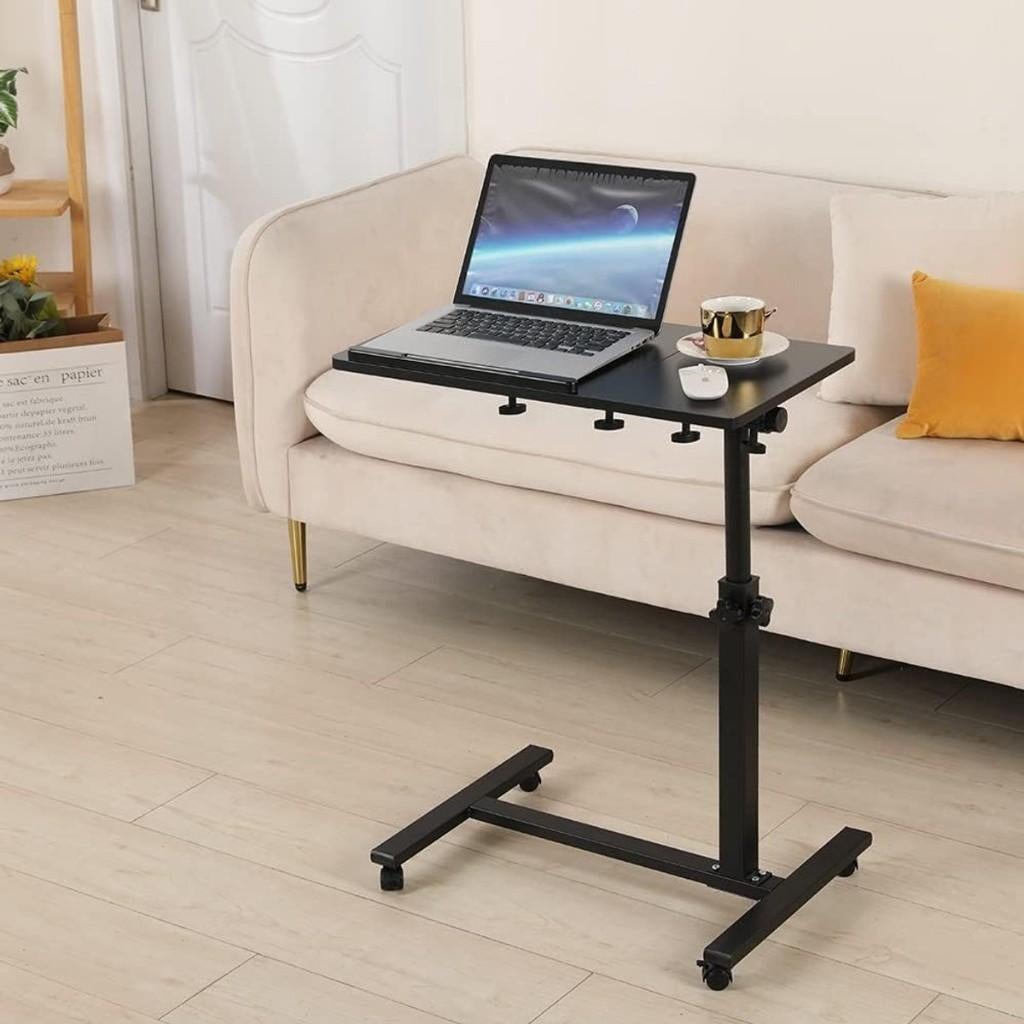 Nieuwe Laptoptafel - Bijzettafel-90x57x35cm - Zwart, Computers en Software, Laptoptafels, Ophalen of Verzenden, Nieuw