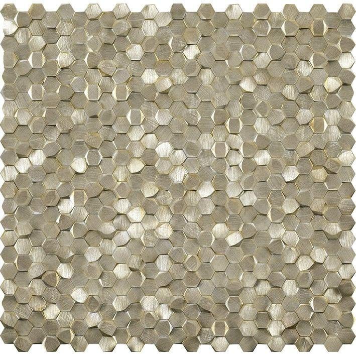 Reflections Colonial 3D | Hexagon Goud, Doe-het-zelf en Verbouw, Tegels, Overige materialen, Wandtegels, Nieuw, Ophalen of Verzenden
