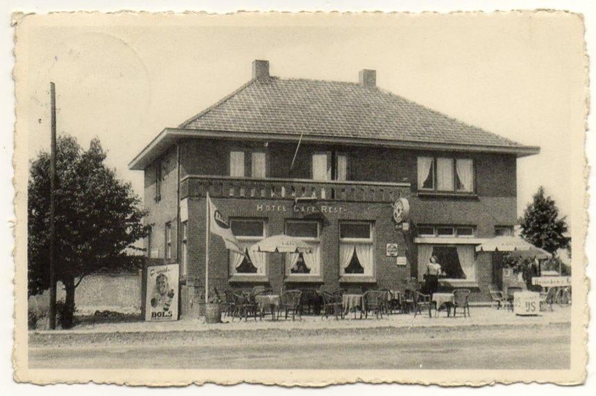 Bergen (L) Hotel Drees 1952, Verzamelen, Ophalen, 1940 tot 1960, Gelopen, Limburg