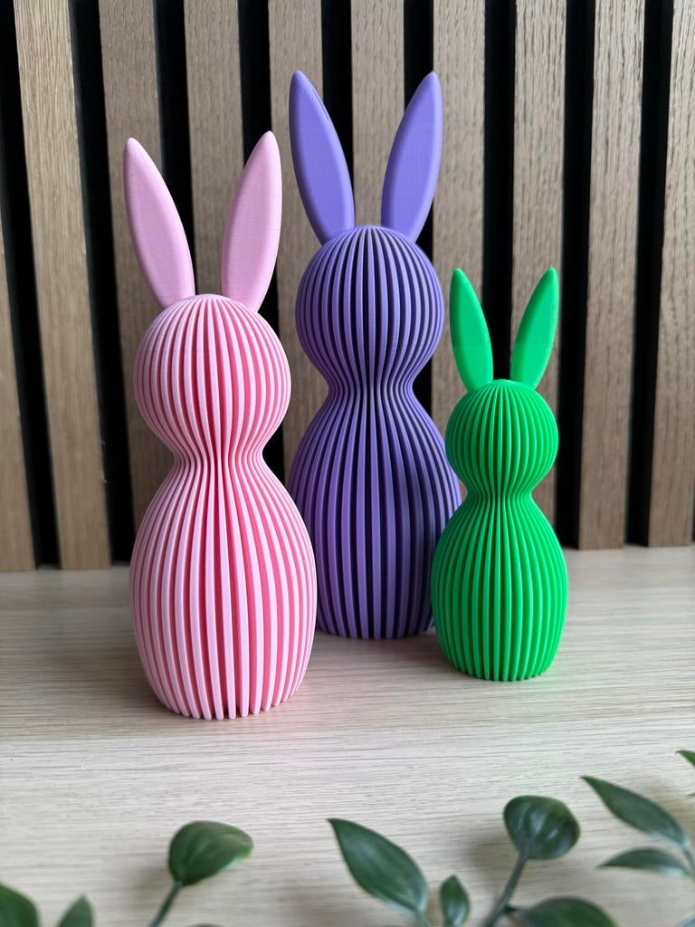 Set van 3 Paashazen - Decoratie, Ophalen of Verzenden, Nieuw