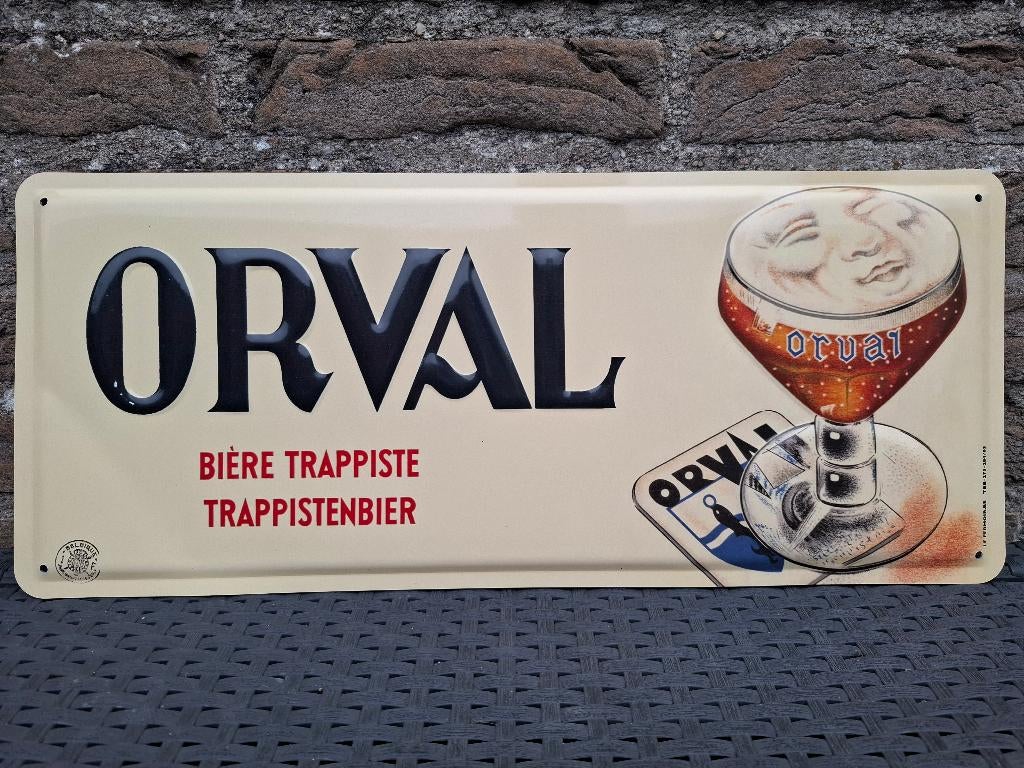 Reclamebord Orval, Verzamelen, Ophalen of Verzenden, Nieuw, Reclamebord, Plaat of Schild, Overige merken