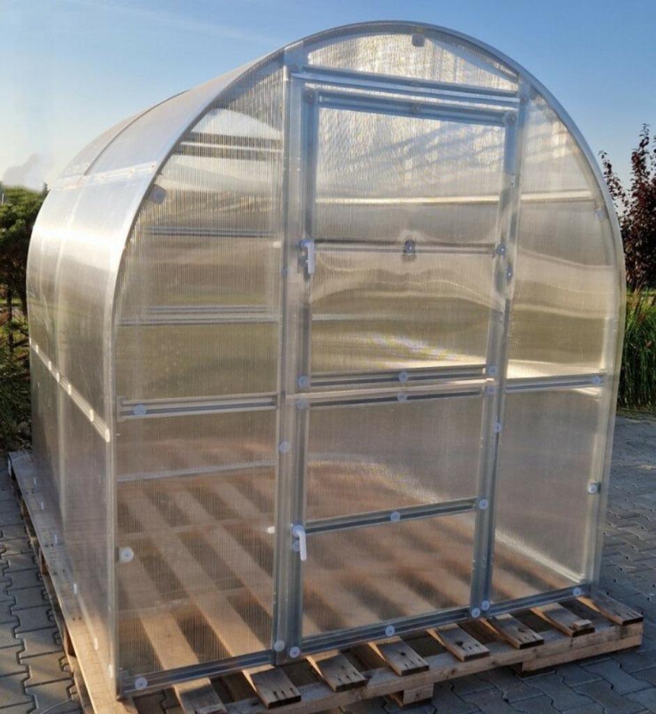 TOP KAS–Tunnelkas CLASSIC SLIM 2x6m,6 mm polycarbonaat,, Tuin en Terras, Kassen, Verzenden, Polycarbonaat, Nieuw, Staal