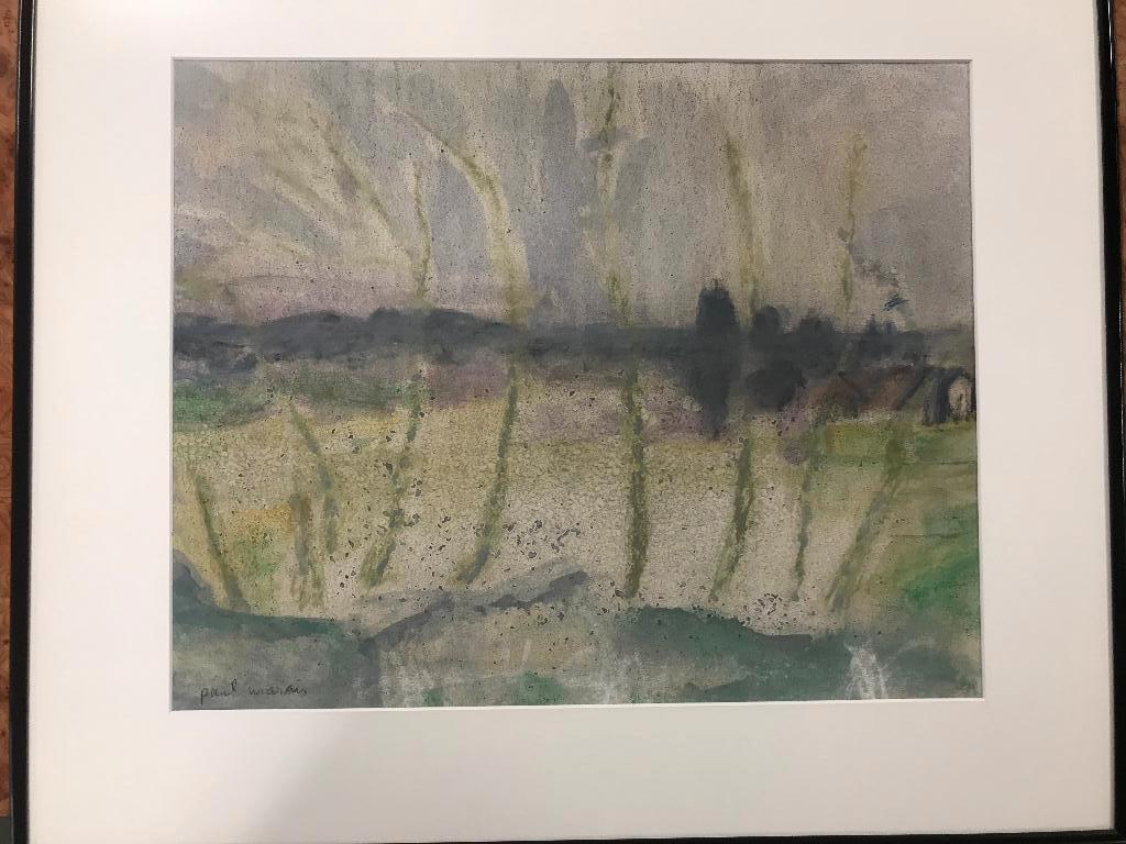 aquarel gouache landschap, Ophalen of Verzenden