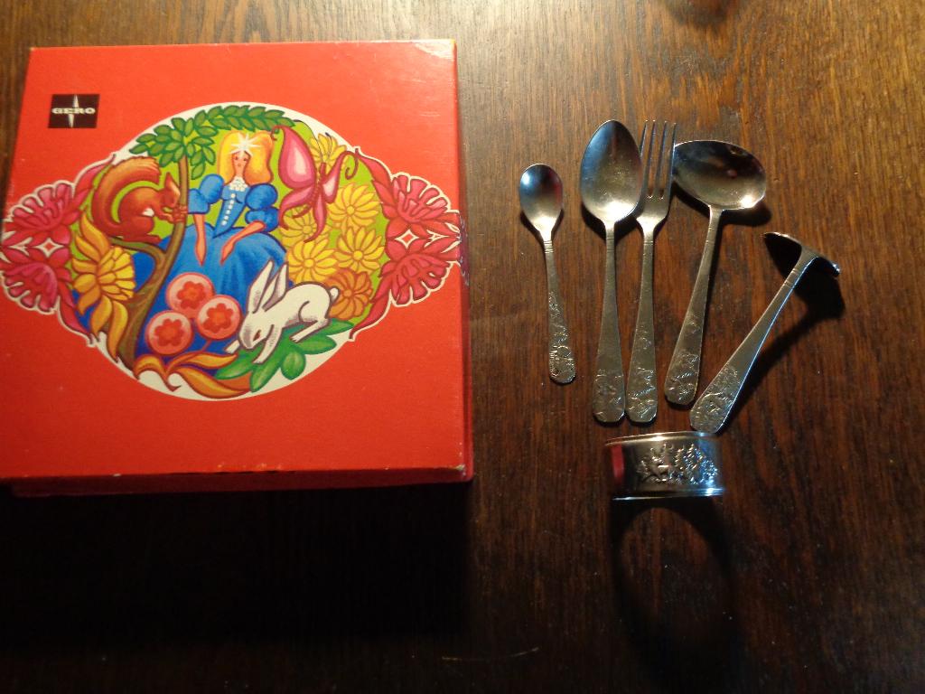 verzilverd kinder eet set roodkapje van gero door GN, Ophalen of Verzenden