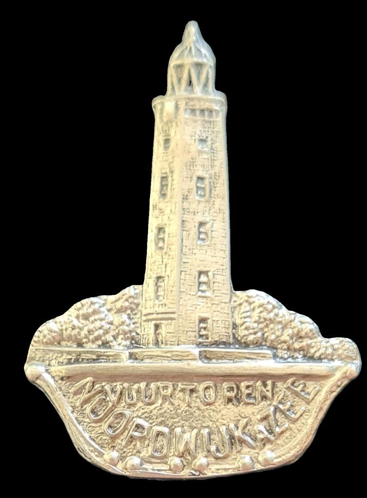 Noordwijk Vuurtoren broche, Verzamelen, Speldjes, Pins en Buttons, Ophalen of Verzenden, Nieuw, Stad of Land, Speldje of Pin
