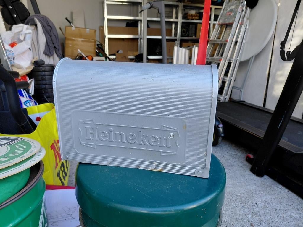 Heineken Amerikaanse brievenbus, Tuin en Terras, Minder dan 80 cm, Overige typen, Rond, Ophalen of Verzenden