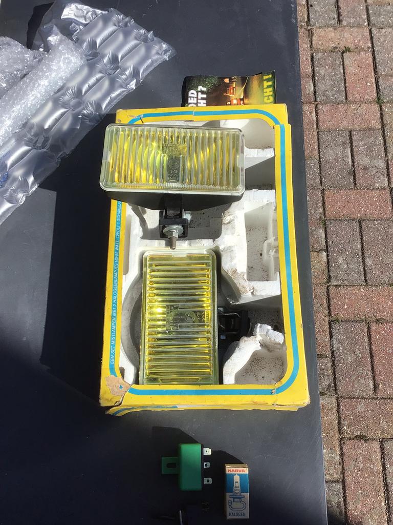 Mistlampen geel glas als Hella  oa oldtimer auto , nieuw, Ophalen of Verzenden, Nieuw, Universele onderdelen