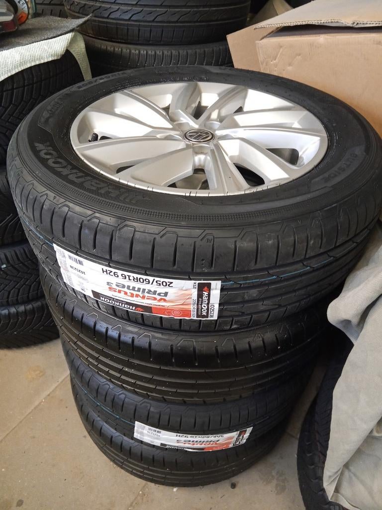 A1 citycarver VAG 5x100 Nw HANKOOK T-cross taigo 205-60-16, Ophalen, 16 inch, Banden en Velgen, Nieuw