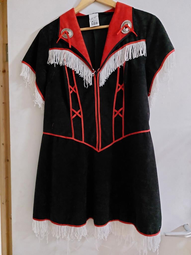 Carnaval Indianenjurk mt 40, Ophalen, Zo goed als nieuw, Maat 38/40 (M), Carnaval