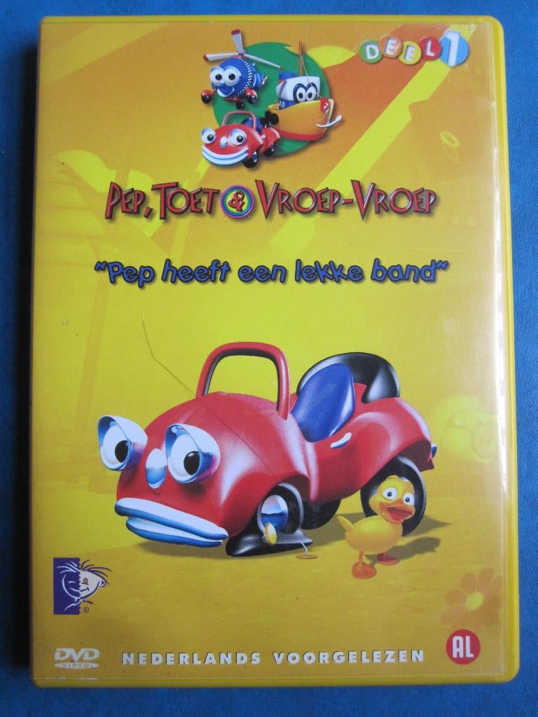 Pep, toet & Vroep-vroep - Pep heeft een lekke band, Tekenfilm, Ophalen of Verzenden, Zo goed als nieuw, Alle leeftijden
