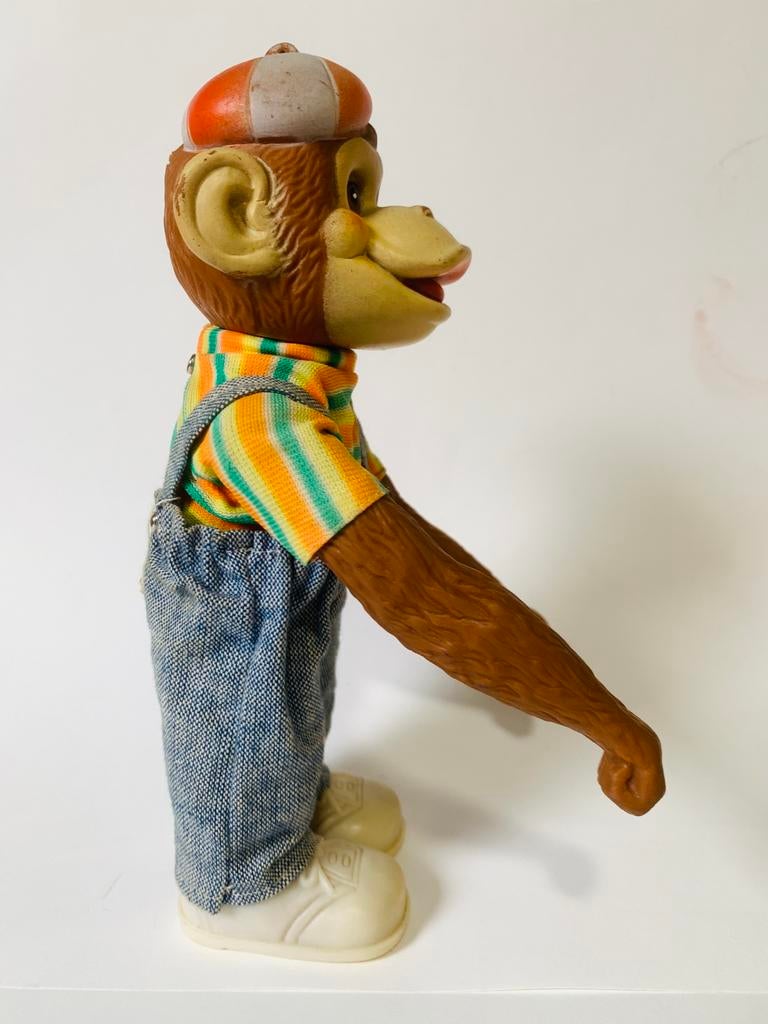 Vintage Aap Pop met Kleding spaarpot, Ophalen of Verzenden, Gebruikt