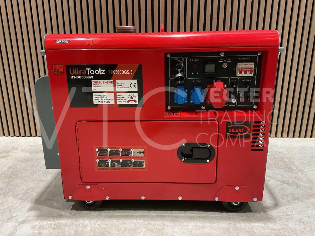 UltraToolz UT-DG5000W Diesel Stroomgenerator nieuw in doos‼️, Ophalen, Dieselolie, Geluidgedempt, Nieuw
