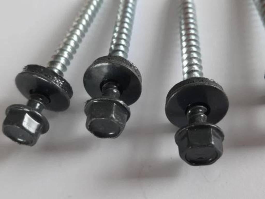 25-200 zwart dakpanplaat sandwichpaneel schroeven 100, 50 tot 100 mm, N, N, Schroeven