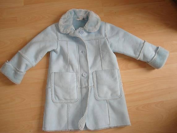 MOOI!!! H&M; Lammy-coat look jas; maat 110/116, Kinderen en Baby's, Meisje, H&M, Ophalen of Verzenden, Zo goed als nieuw