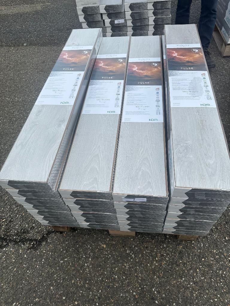 laminaat Pulse Eiken Grijs nr.1, Doe-het-zelf en Verbouw, Vloerdelen en Plavuizen, Ophalen, 50 tot 150 cm, Nieuw, 10 m² of meer