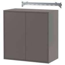 EKET Kast met wandmontage, donkergrijs, 70x35x70 cm, Huis en Inrichting, Kasten | Wandmeubels, Gebruikt, Ophalen of Verzenden