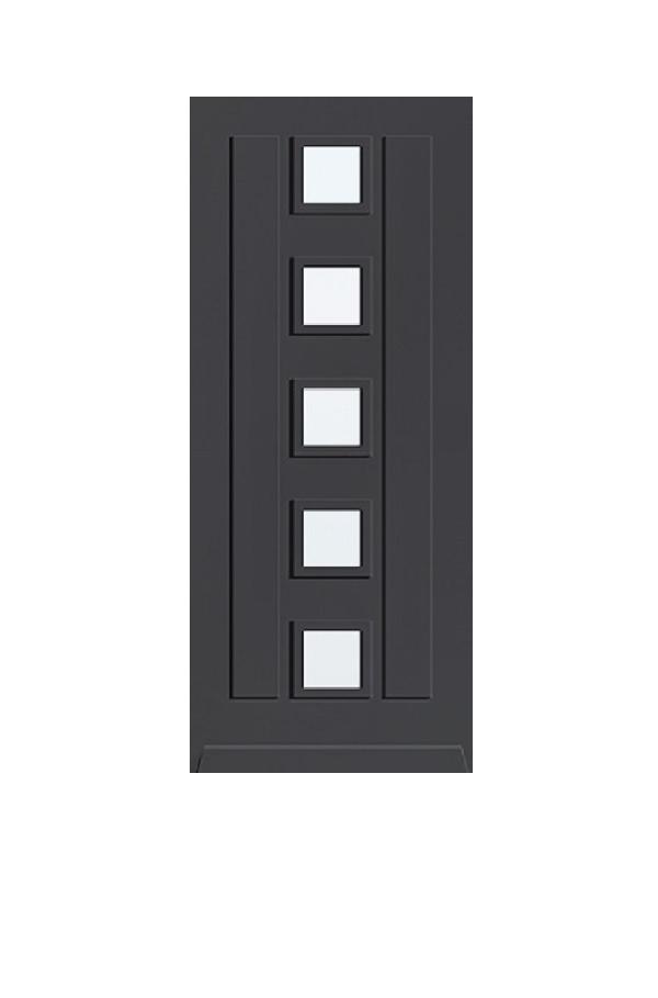 08. Voordeur inclusief materialen en montage - Geïsoleerd, Nieuw, Buitendeur, Glas, 200 tot 215 cm