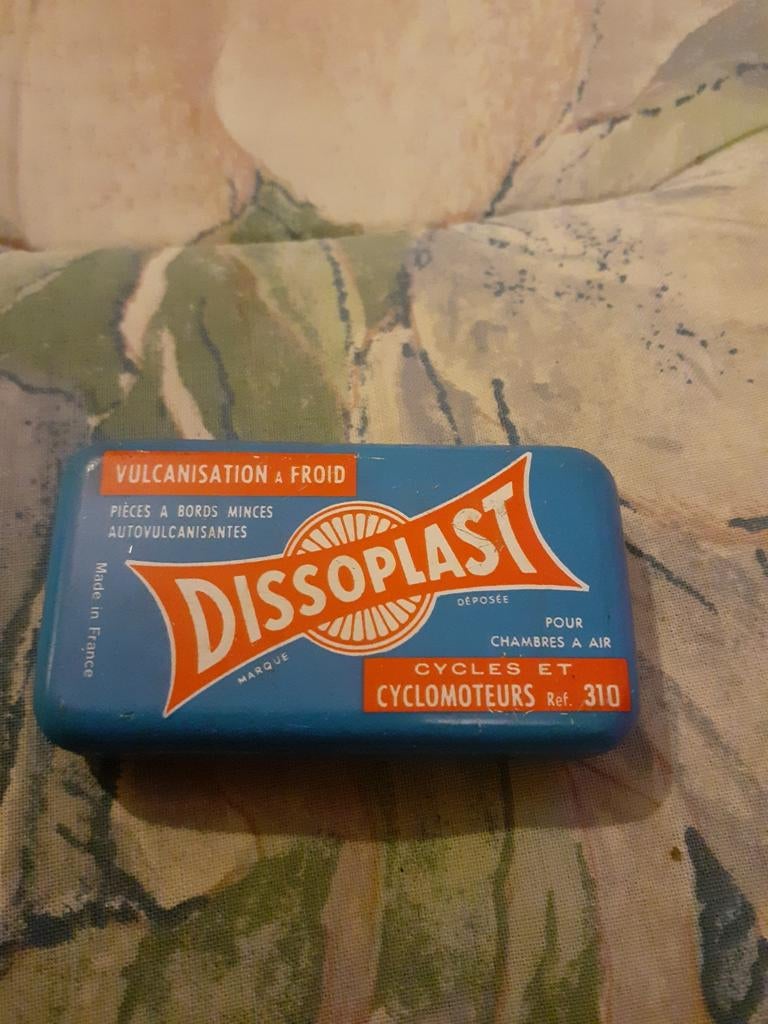 Vintage Dissoplast Fietsreparatieset, Ophalen of Verzenden