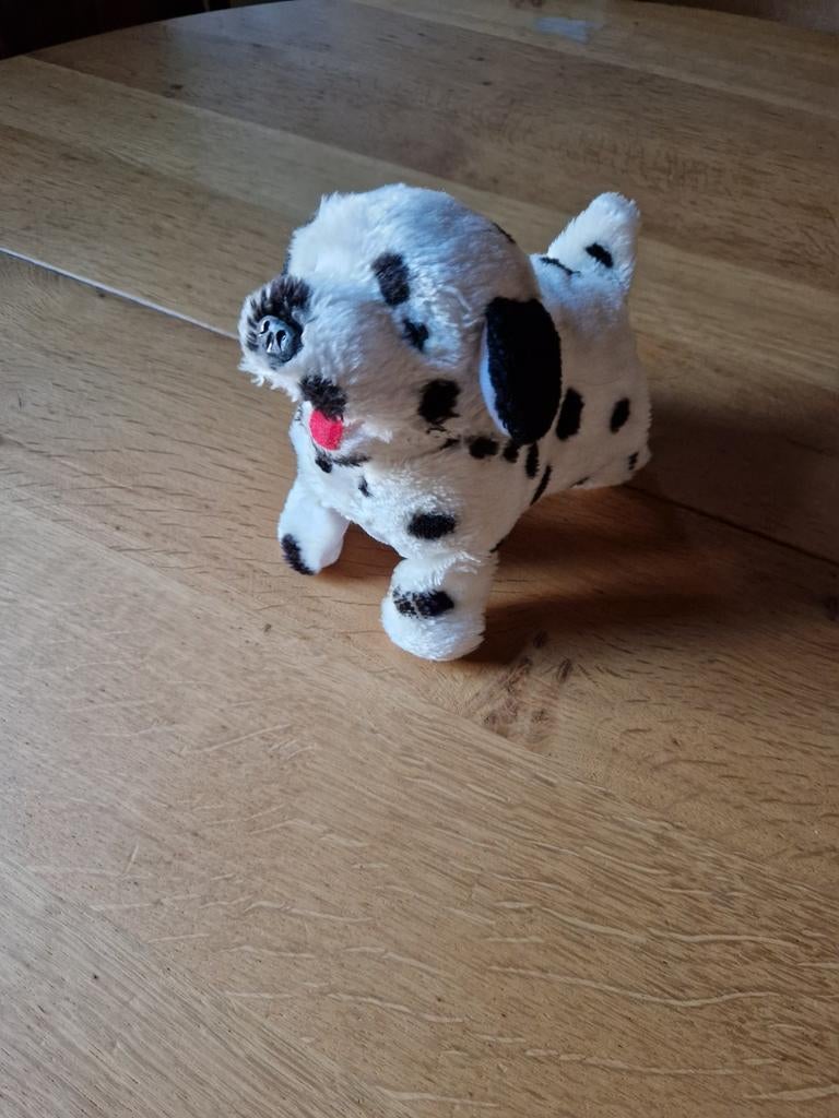 PLUCHE DALMATIER KNUFFEL BEWEGING EN GELUID, Ophalen of Verzenden, Overige typen