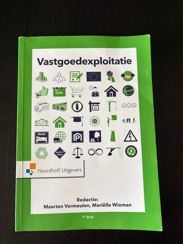 Vastgoedexploitatie boek 1e druk, Boeken, Ophalen of Verzenden, Zo goed als nieuw