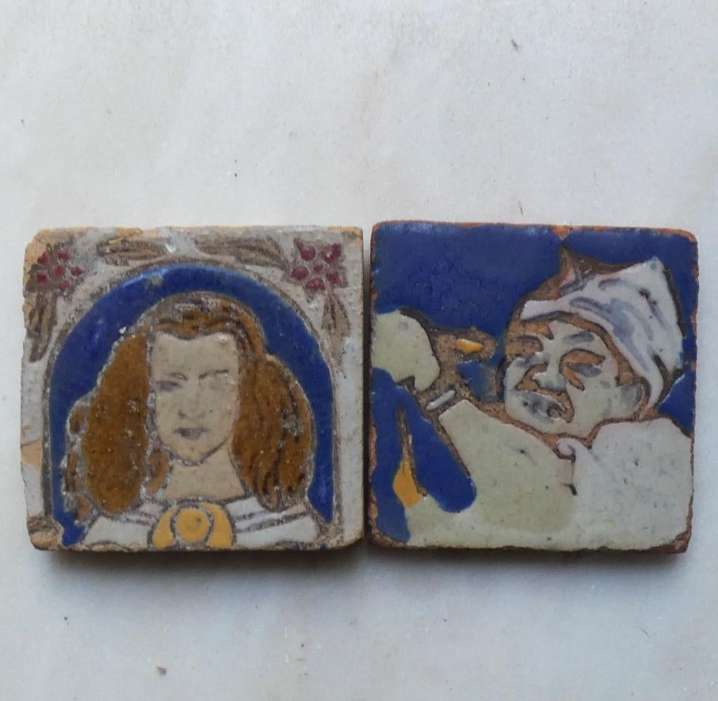 Spaanse tegels, 20e eeuw, Verzenden, Voor 1940, Zo goed als nieuw, Klederdracht