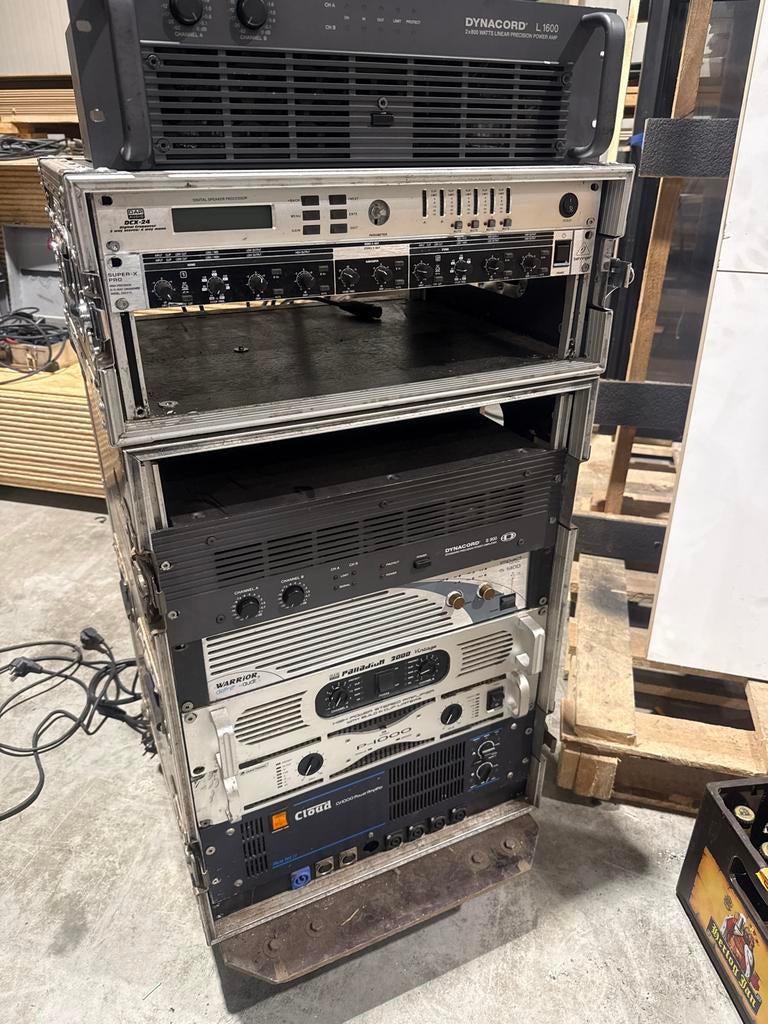 Complete Versterker Rack met Dynacord, Behringer, Cloud, Ophalen of Verzenden, Gebruikt, Audio