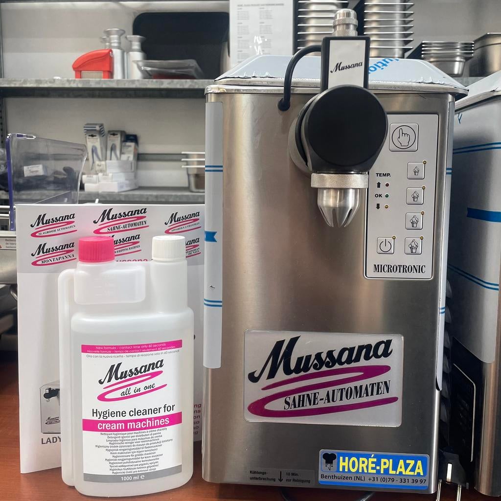 Slagroom machines Mussana 2Ltr Pony | 4 Ltr Boy | 6 Ltr Lady, Zakelijke goederen, Horeca | Keukenapparatuur, Ophalen of Verzenden