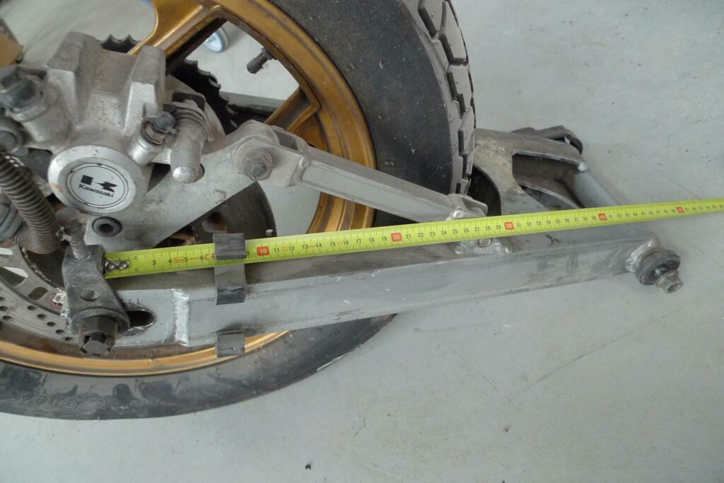 Achterbrug origineel met wiel en rem kawasaki, Ophalen, Gebruikt