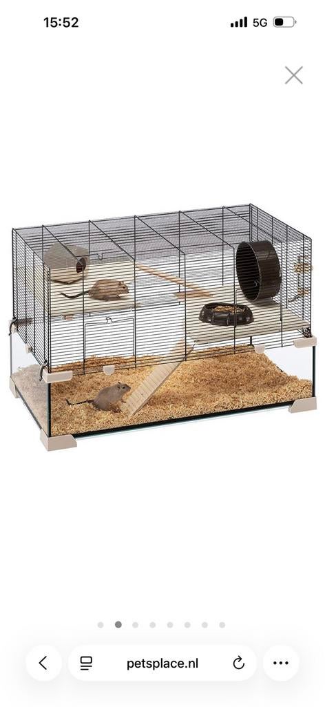 Karat 80 ferplast gerbil / hamster kooi, Kooi, Zo goed als nieuw, Hamster, 75 tot 110 cm