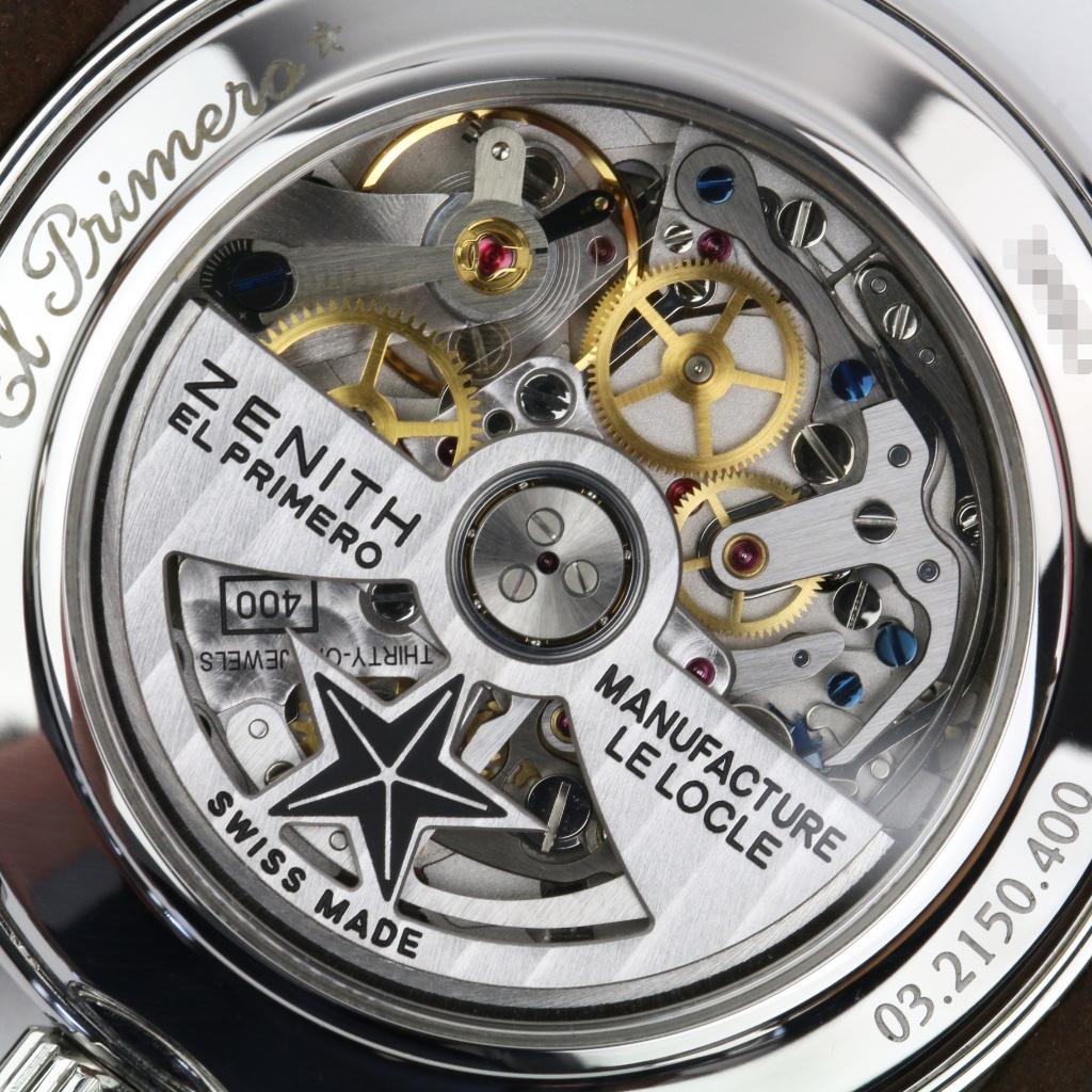 Zenith El Primero Original 1969 38 (Zeer goed/ 2015), Overige merken, Leer, Staal, Polshorloge