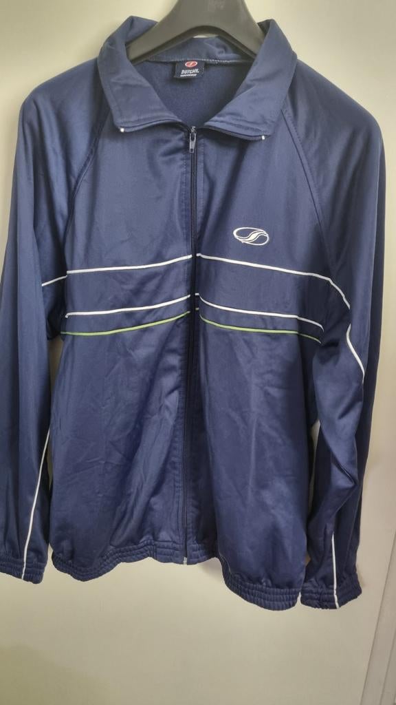 Dutchy Sportswear Trainingsjack Maat L, Maat 52/54 (L), Blauw, Ophalen of Verzenden, Zo goed als nieuw