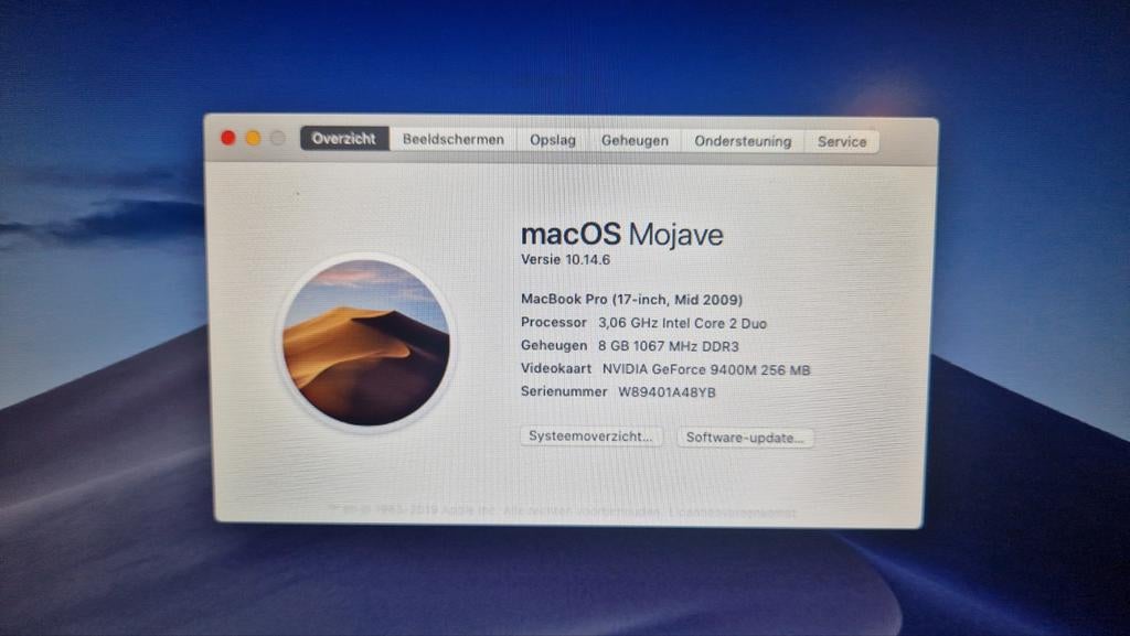 MacBook Pro 17inch mat scherm!, Computers en Software, Apple Desktops, Zo goed als nieuw, iMac, 2 tot 3 Ghz, Ophalen of Verzenden