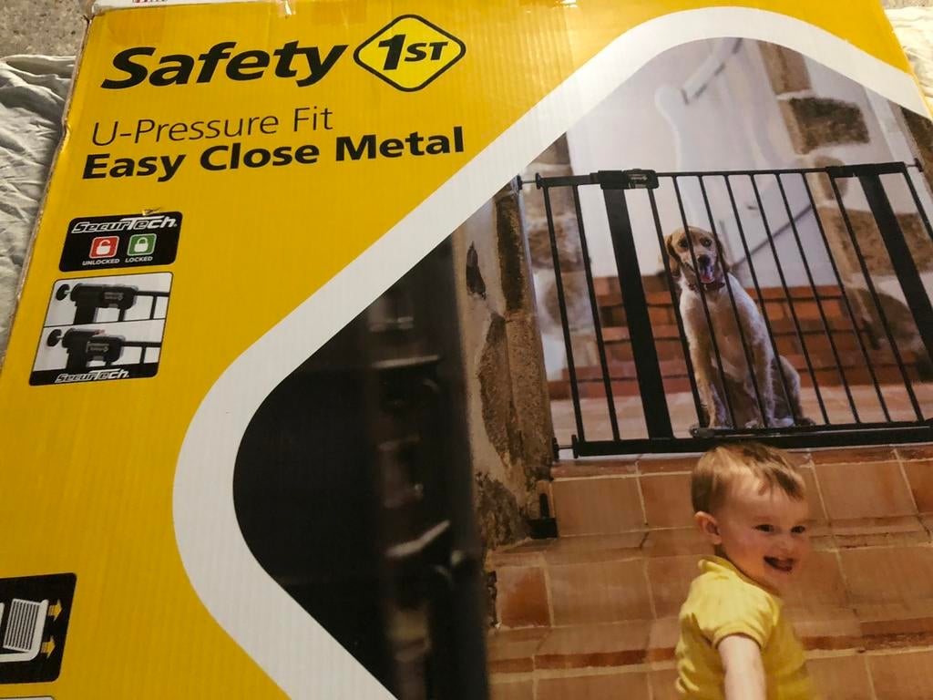 Safety traphekje voor kinderen en huisdieren, Kinderen en Baby's, Traphekjes, Ophalen, Metaal of IJzer, Minder dan 100 cm, Klemhekje