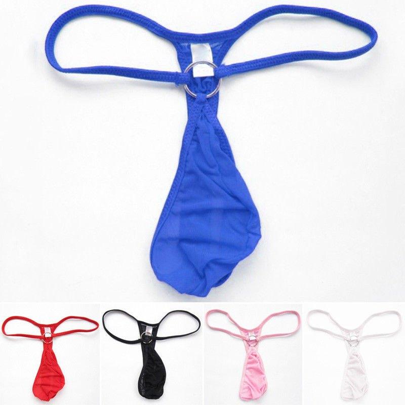 Heren micro g-string blauw zwarte slip sexy kleine, Kleding | Heren, Ondergoed, Verzenden, Overige kleuren, Slip