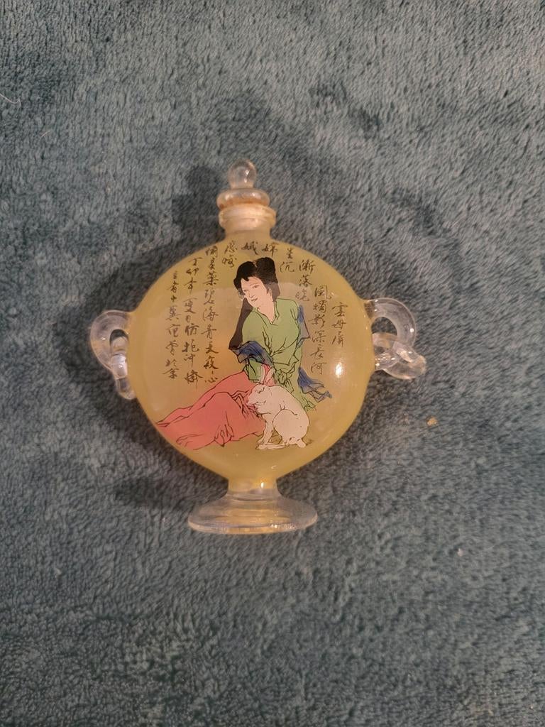 Chinees parfumflesje, handgeschilderd (6), Antiek en Kunst, Ophalen