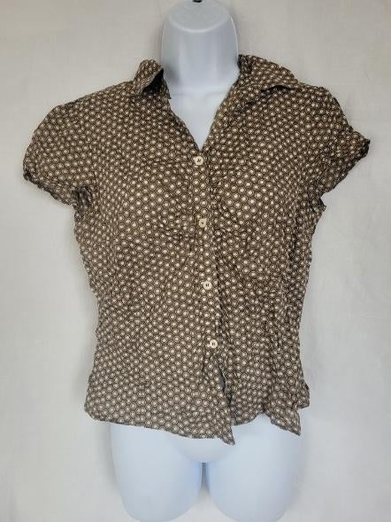 Mooie katoenen blouse met stippen mt 40 merk Morrison, Maat 38/40 (M), ., Ophalen of Verzenden, Zo goed als nieuw