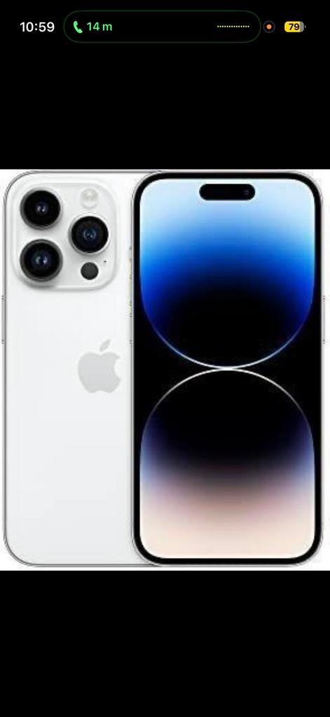 Iphone 14Pro 512 GB Wit, Telecommunicatie, Mobiele telefoons | Apple iPhone, Ophalen of Verzenden, Zo goed als nieuw, 512 GB, IPhone 14 Pro