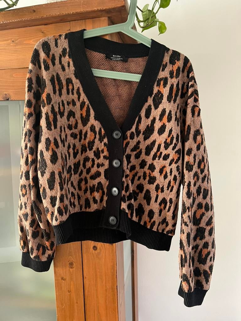 Bershka panter vest maat M, Kleding | Dames, Truien en Vesten, Ophalen of Verzenden, Gedragen, Maat 38/40 (M), Bruin