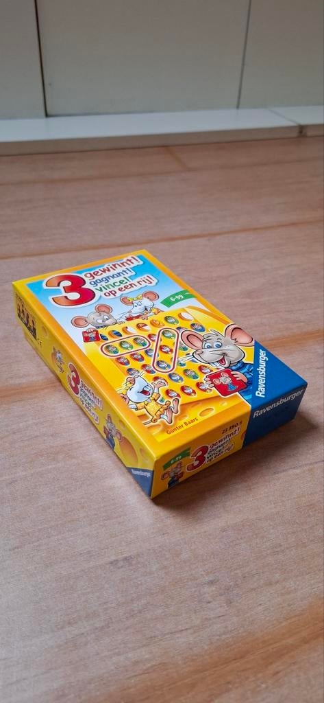 3 Gewinnt! - Ravensburger Kinderspel, Hobby en Vrije tijd, Ophalen, Zo goed als nieuw, Ravensburger, Een of twee spelers