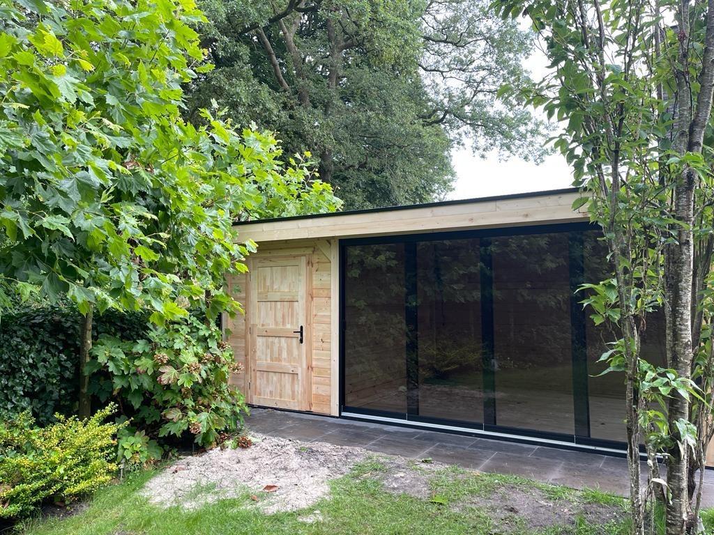 Easyflex Zwolle, overkapping met berging, 750x380 cm., 200 tot 400 cm, Nieuw, Ophalen of Verzenden, 500 cm of meer