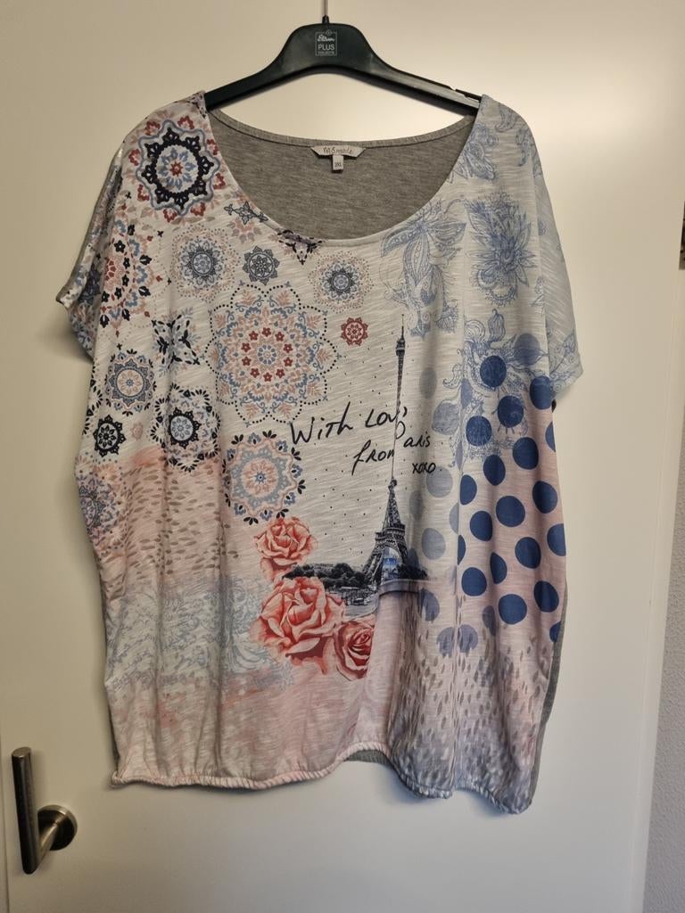 Leuk shirt ms mode maat 3xl, MS Mode, Ophalen of Verzenden, Zo goed als nieuw, Blouse of Tuniek