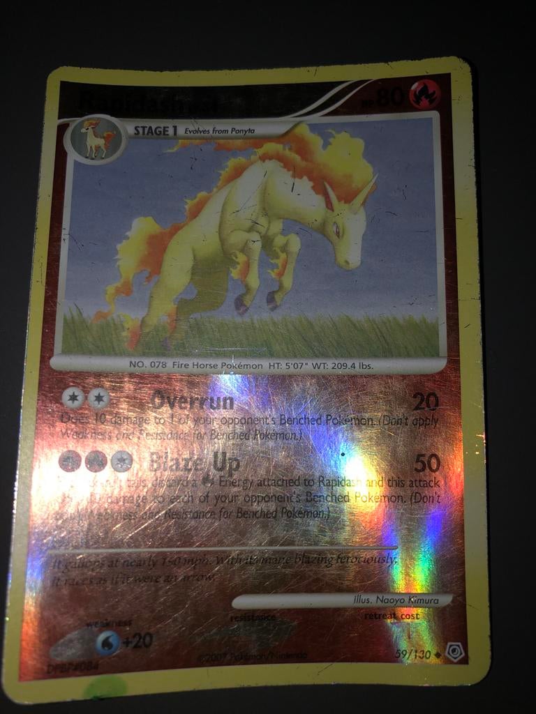 Pokemon Kaart - Rapidash DPBP#084, Ophalen, Gebruikt, Losse kaart