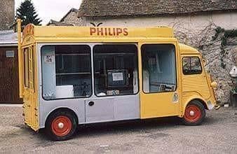 Franse dinky toy 587 Citroen Philips uit 1964, Ophalen of Verzenden, Zo goed als nieuw, Bus of Vrachtwagen, Dinky Toys