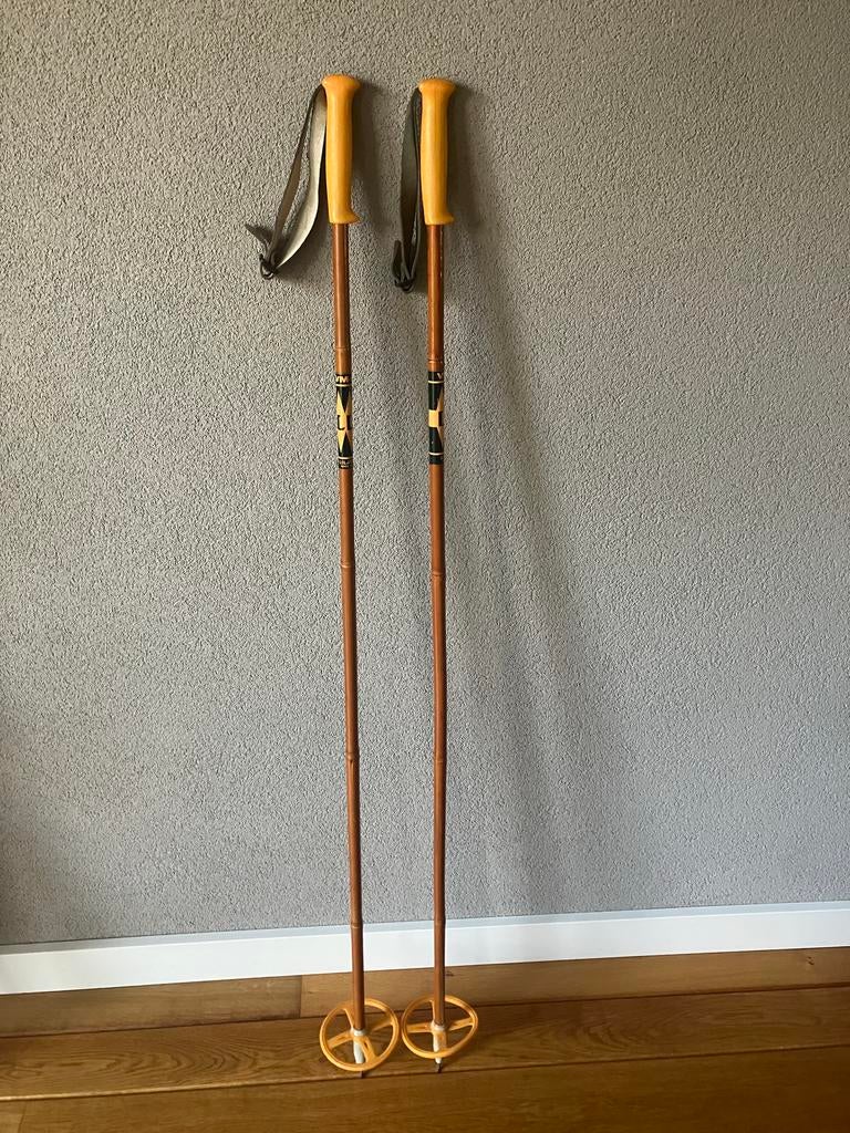 Vintage Liljedahl VM Staven Skistokken - Retro Design, Gebruikt, Stokken, Skiën, Ophalen