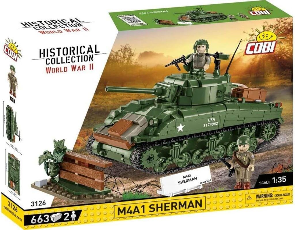 COBI 3126 M4A1 Sherman, Ophalen of Verzenden, Nieuw, Overige merken
