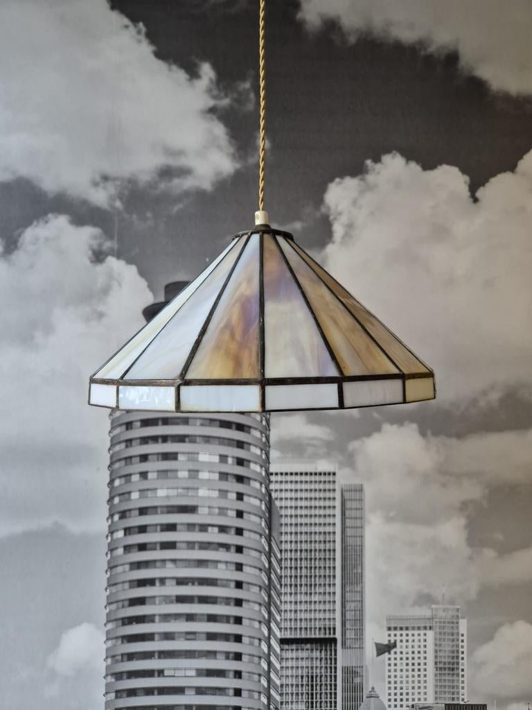 Tiffany hanglamp, Ophalen, Glas