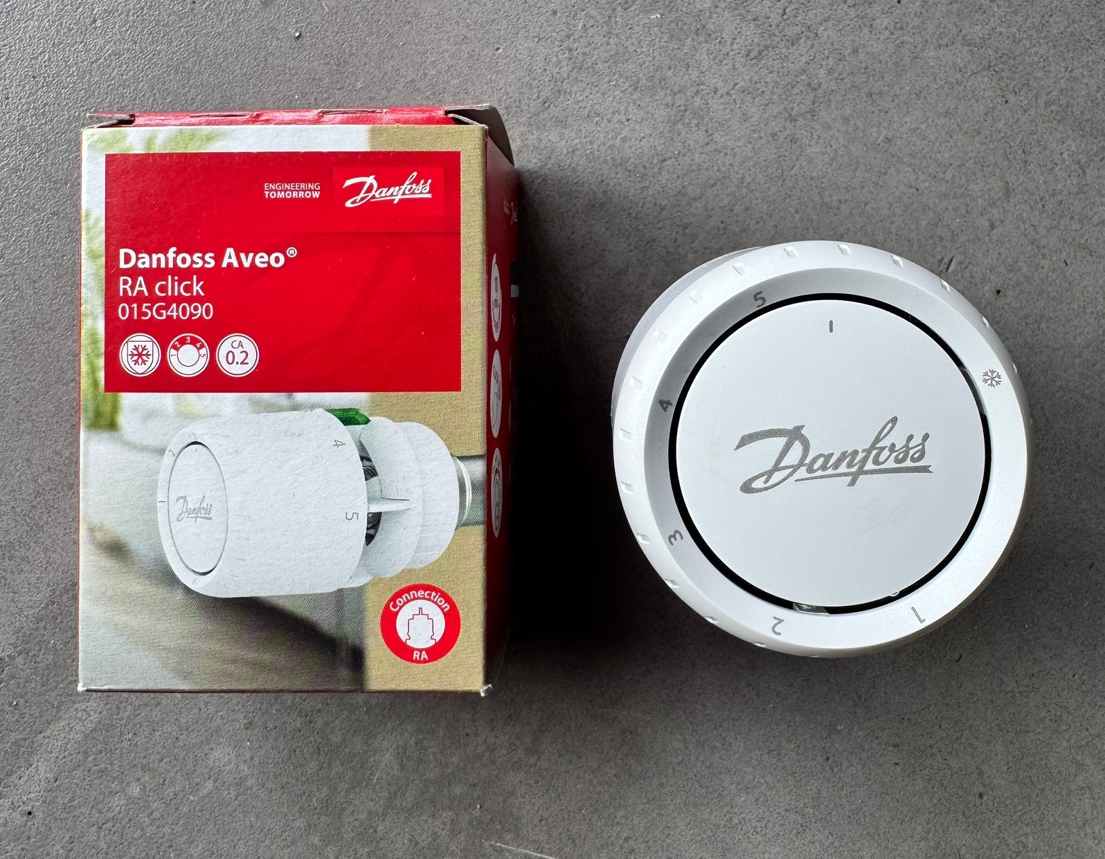 Thermostaat/radiatorknop Danfoss Aveo RA Click 015G4090, Ophalen of Verzenden, Nieuw